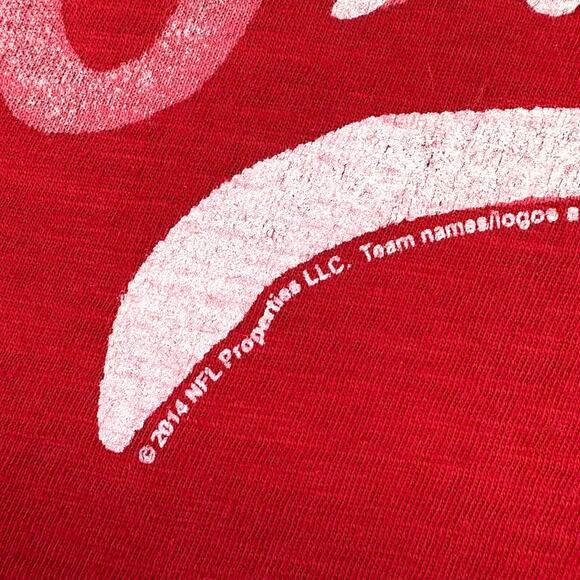 Junk Food NFL Kansas City Chiefs Vintage Inspired Oversized Red Tank Top Size L - Picture 8 of 10